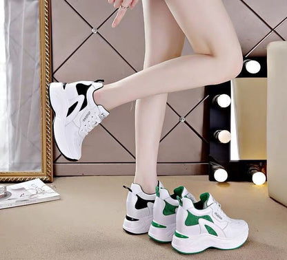 Platform Panel Hidden Wedge Sneakers SpreePicky