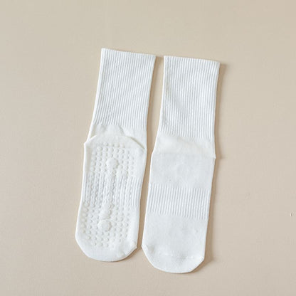 Plain Ribbed Anti-Slip Socks SpreePicky