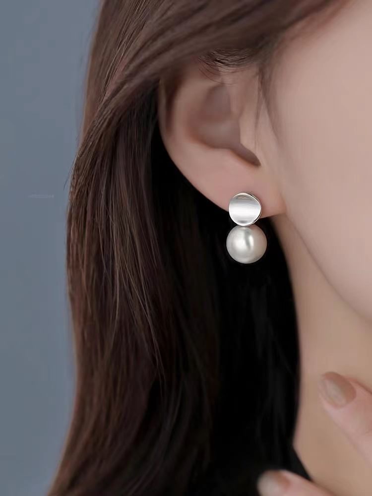 Faux Pearl Alloy Drop Earring SpreePicky