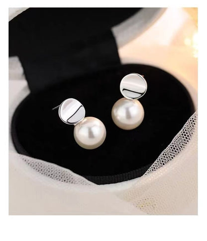 Faux Pearl Alloy Drop Earring SpreePicky