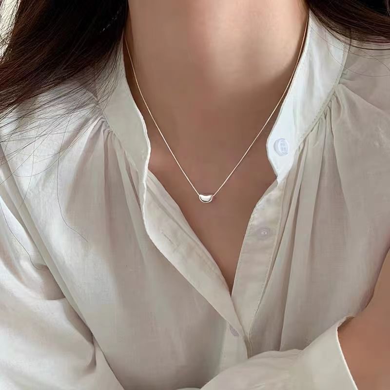 Bean Pendant Alloy Choker SpreePicky