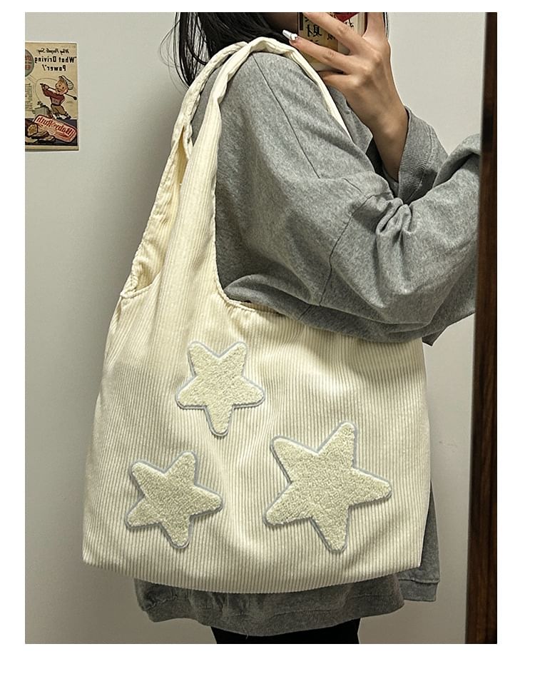 Star Applique Tote Bag SpreePicky