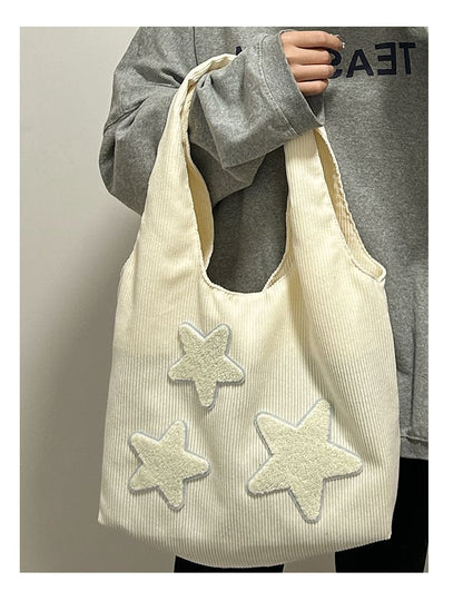 Star Applique Tote Bag SpreePicky