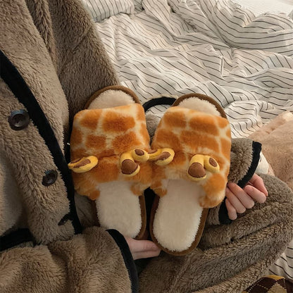 Giraffe Home Slippers SpreePicky