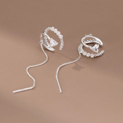 Rhinestone Swirl Ear Cuff SpreePicky