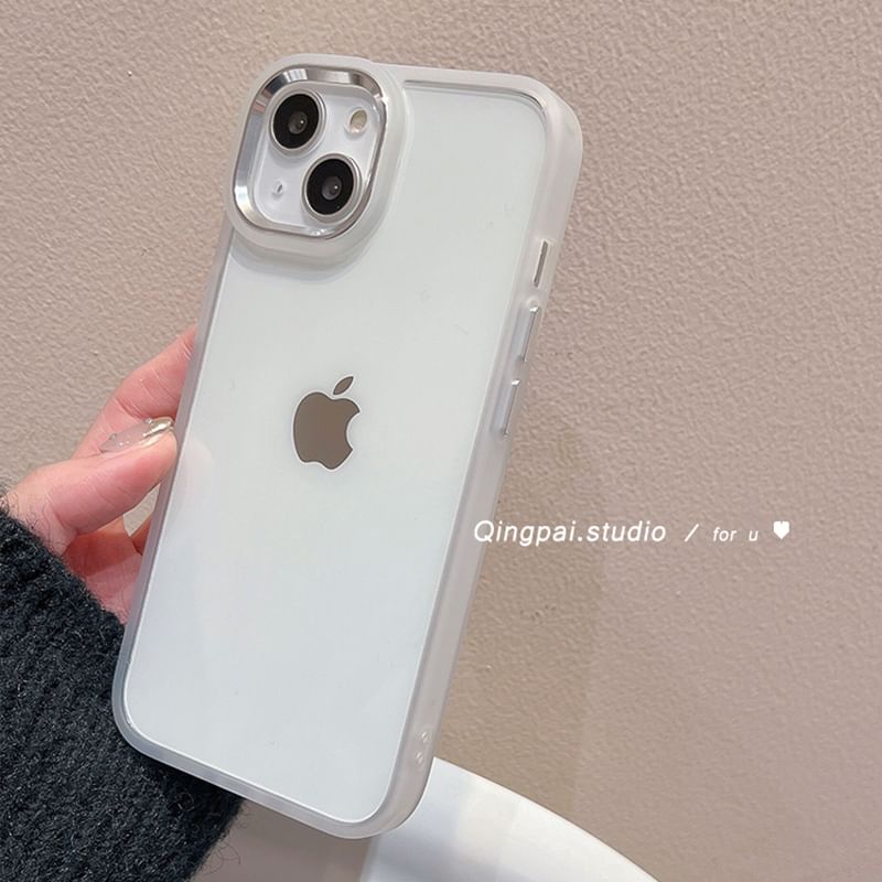 Plain Transparent Back Phone Case - iPhone 15 Pro Max / 15 Pro / 15 Plus / 15 / 14 Pro Max / 14 Pro / 14 Plus / 14 / 13 Pro Max / 13 Pro / 13 / 13 mini / 12 Pro Max / 12 Pro / 12 / 12 mini / 11 Pro Max / 11 Pro / 11 SpreePicky