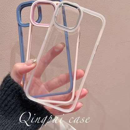 Plain Transparent Back Phone Case - iPhone 15 Pro Max / 15 Pro / 15 Plus / 15 / 14 Pro Max / 14 Pro / 14 Plus / 14 / 13 Pro Max / 13 Pro / 13 / 13 mini / 12 Pro Max / 12 Pro / 12 / 12 mini / 11 Pro Max / 11 Pro / 11 SpreePicky