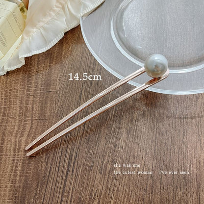 Faux Pearl Alloy Hair Stick SpreePicky