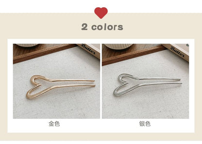 Heart Alloy Hair Stick SpreePicky