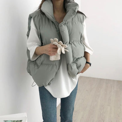 Collared Puffer Vest SpreePicky