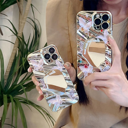 Butterfly Mirrored Phone Case - iPhone 15 Pro Max / 15 Pro / 15 / 14 Pro Max / 14 Pro / 14 / 13 Pro Max / 13 Pro / 13 / 12 Pro Max / 12 Pro / 12 / 11 SpreePicky