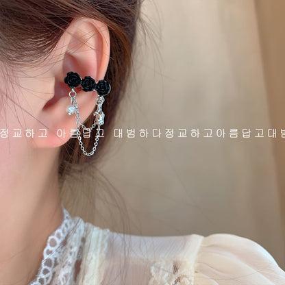 Floral Alloy Ear Cuff SpreePicky