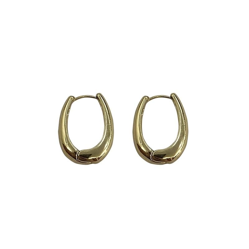 Polished Alloy Hoop Earring SpreePicky