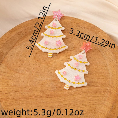 Christmas Tree Resin Drop Earring SpreePicky