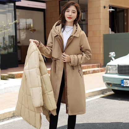 Fluffy Hooded Plain Puffer Coat SpreePicky