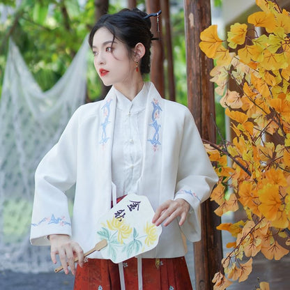 Floral Embroidered Hanfu Jacket SpreePicky