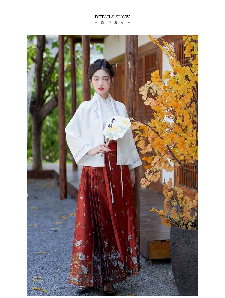 Floral Embroidered Hanfu Jacket SpreePicky