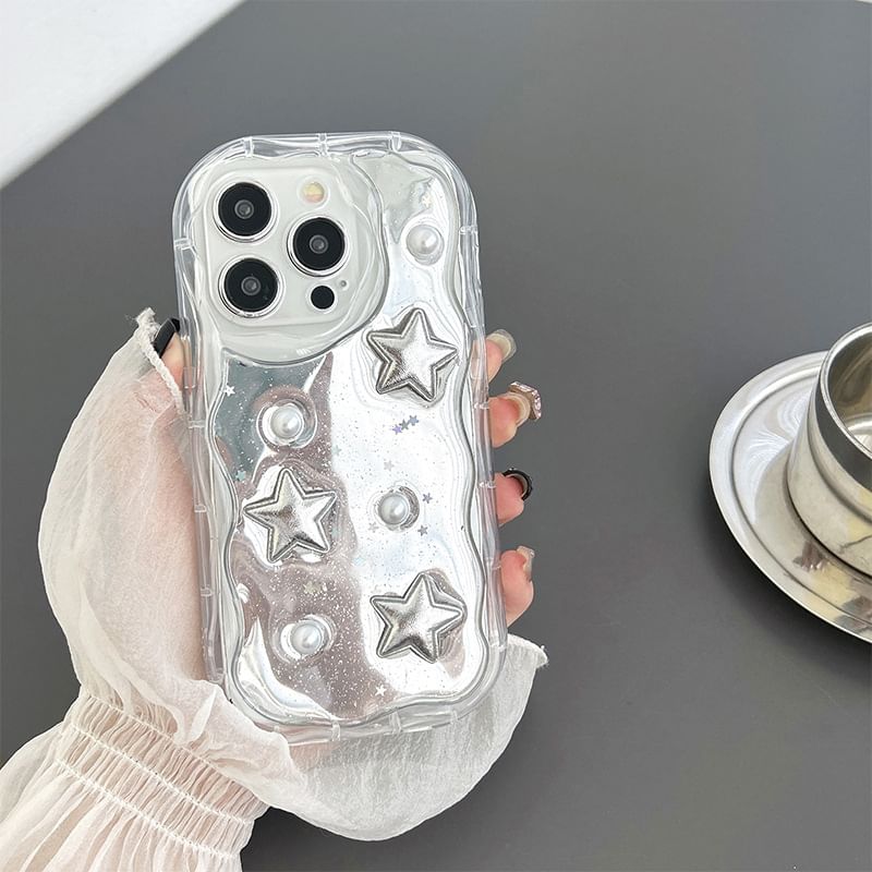 Heart Mirrored Phone Case - iPhone 15 Pro Max / 15 Pro / 15 Plus / 15 / 14 Pro Max / 14 Pro / 14 Plus / 14 / 13 Pro Max / 13 Pro / 13 / 13 mini / 12 Pro Max / 12 Pro / 12 / 12 mini / 11 Pro Max / 11 Pro / 11 / SE / XS Max / XS / XR / X SpreePicky