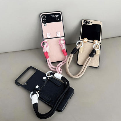 Faux Leather Hand Strap Phone Case SpreePicky