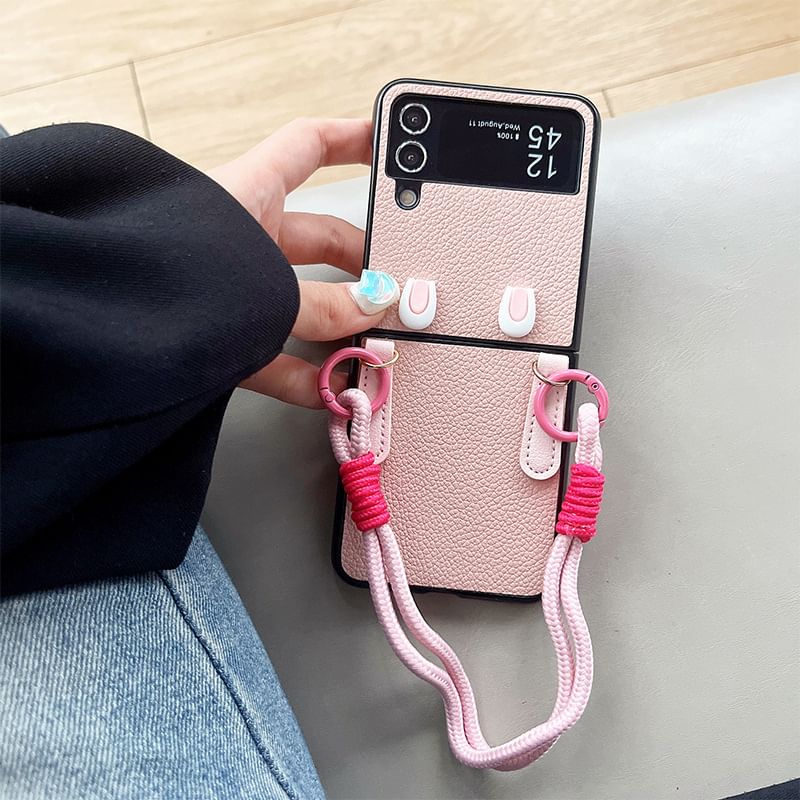 Faux Leather Hand Strap Phone Case SpreePicky