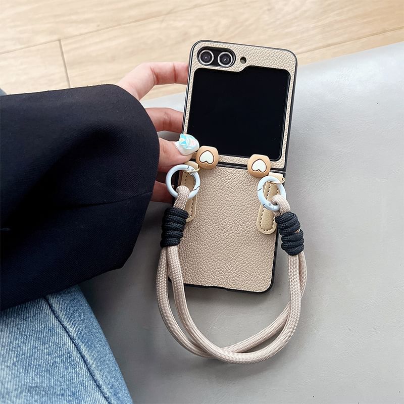 Faux Leather Hand Strap Phone Case SpreePicky