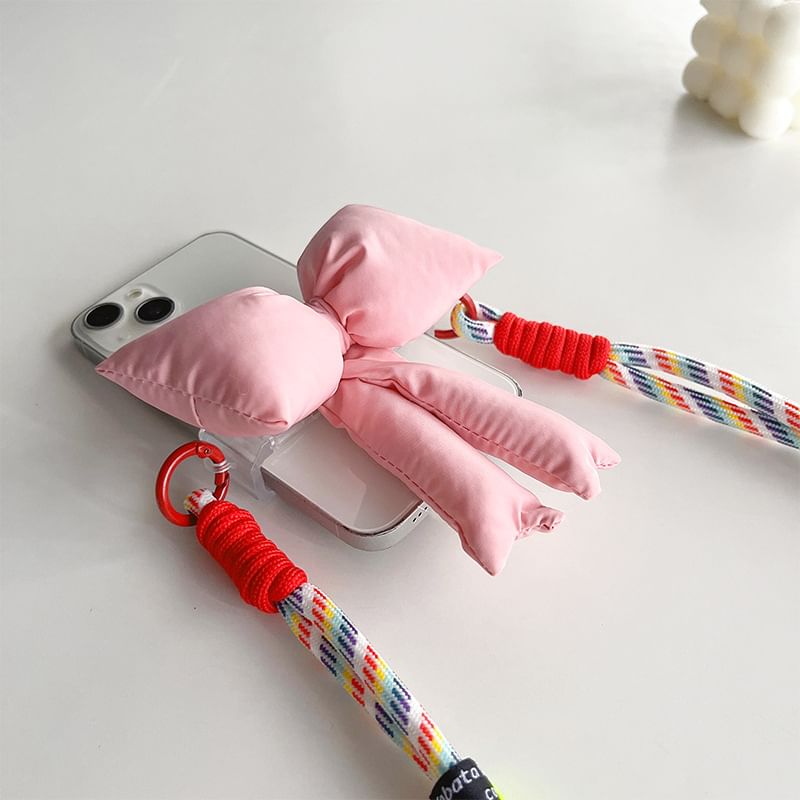 Bow Padded Clip On Phone Lanyard SpreePicky