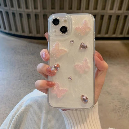 Butterfly Heart Rhinestone Phone Case SpreePicky