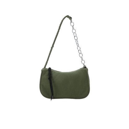 Chain Strap Corduroy Shoulder Bag SpreePicky