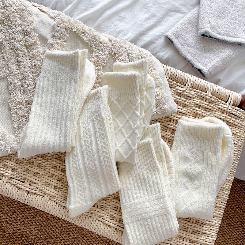 Plain Knit Socks SpreePicky