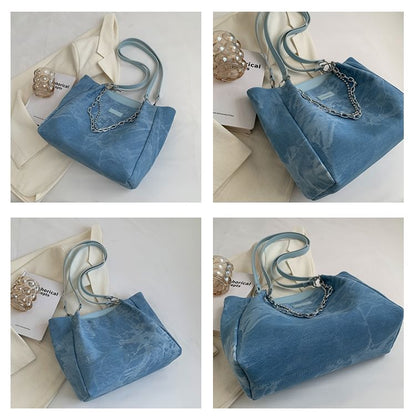 Tie Dye Chain Strap Tote Bag SpreePicky