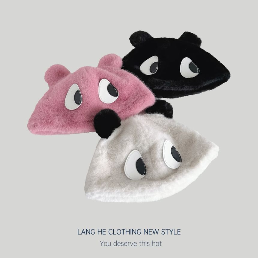 Fleece Cartoon Bucket Hat SpreePicky