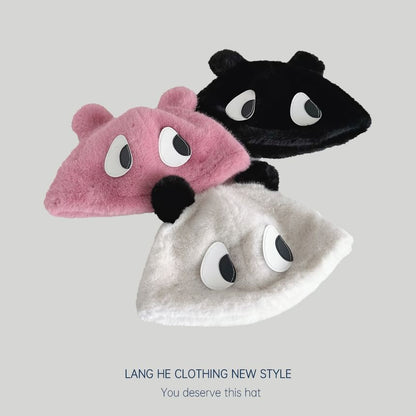 Fleece Cartoon Bucket Hat SpreePicky