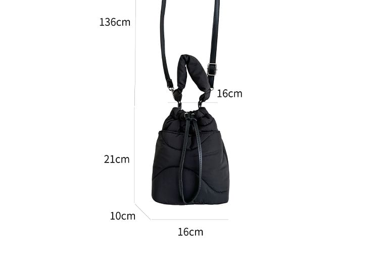 Plain Padded Drawstring Bucket BAg SpreePicky