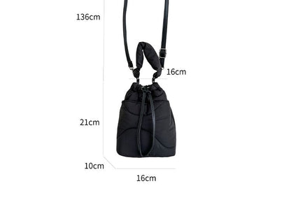 Plain Padded Drawstring Bucket BAg SpreePicky