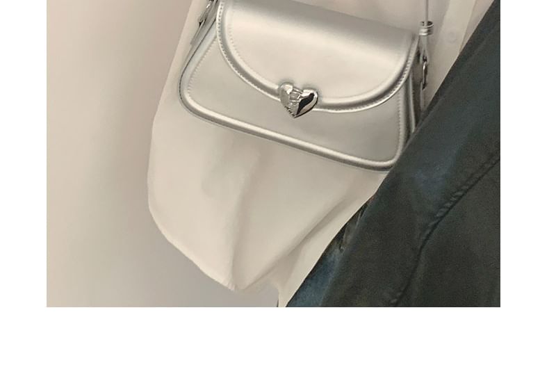 Heart Buckle Flap Crossbody Bag SpreePicky