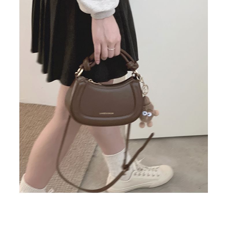 Top Handle Faux Leather Crossbody Bag SpreePicky