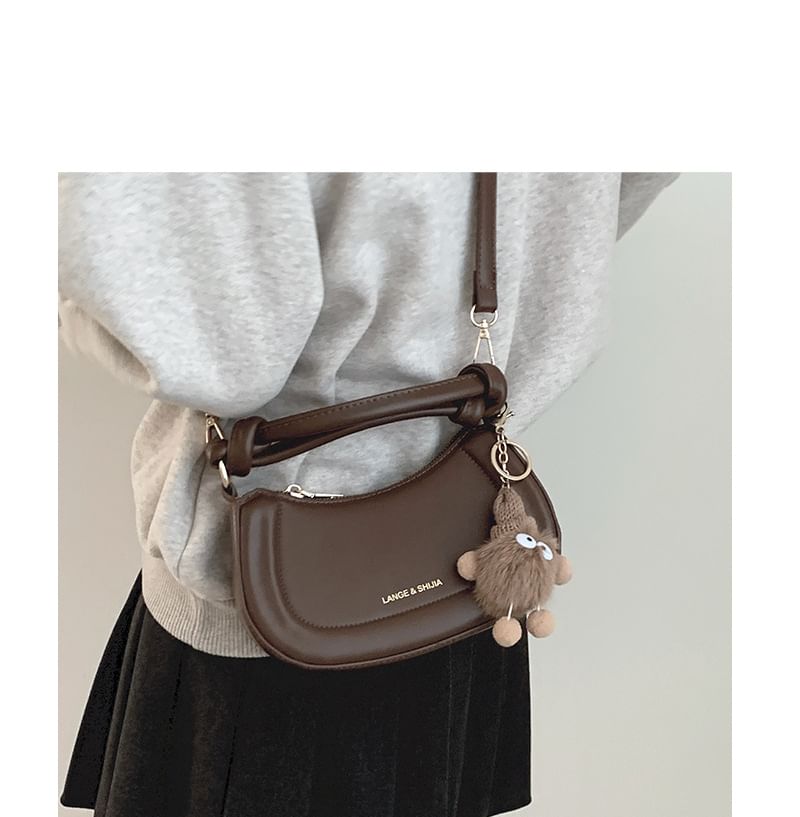 Top Handle Faux Leather Crossbody Bag SpreePicky