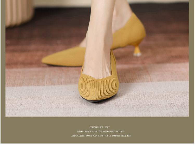 Almond Toe Kitten Heel Pumps SpreePicky