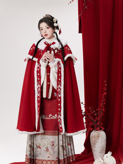 Traditional Chinese Embroidered Open Front Coat / Decorative Collar / Set SpreePicky