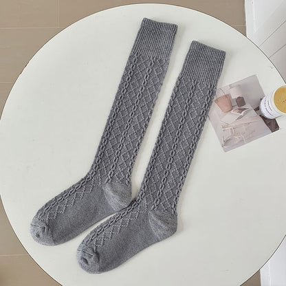 Set of 2 Pairs: Plain Knee High Socks SpreePicky