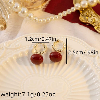 Glaze Alloy Stud Earring SpreePicky