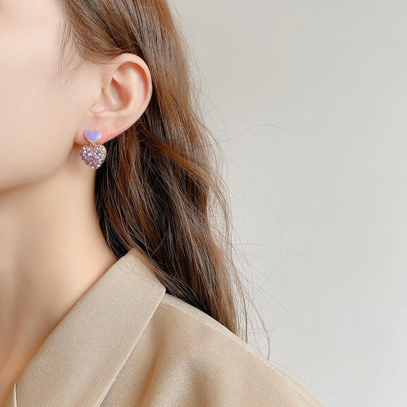 Rhinestone Alloy Drop Earring SpreePicky