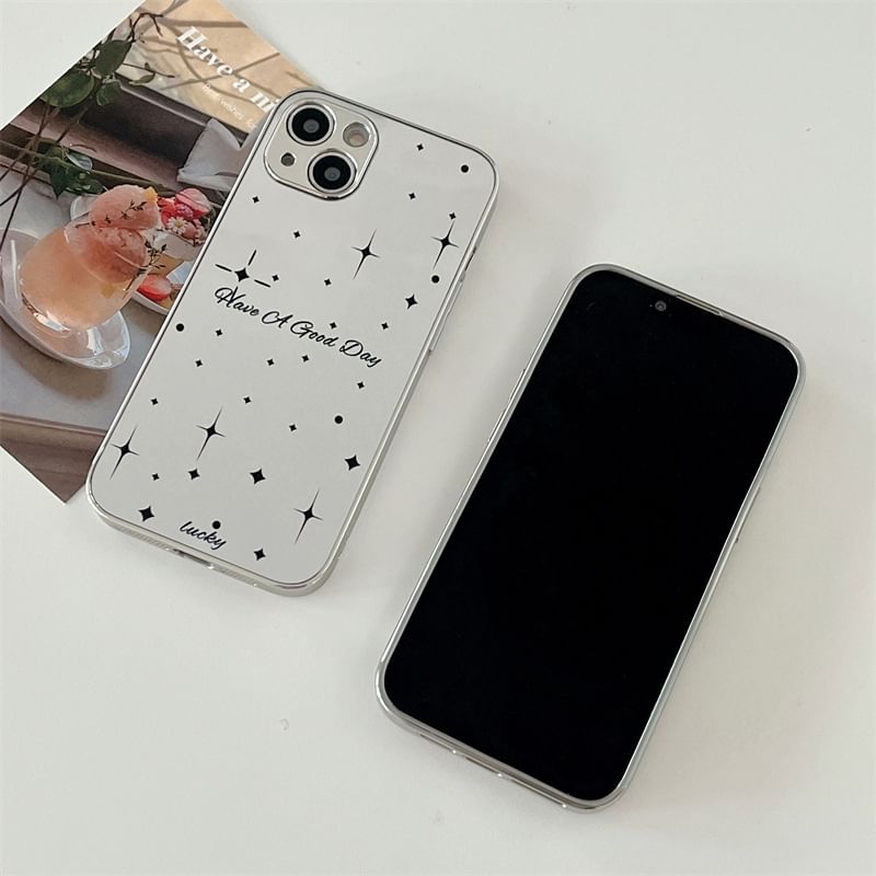 Heart Rhinestone Mirrored Phone Case - iPhone 15 Pro Max / 15 Pro / 15 / 14 Pro Max / 14 Pro / 14 / 13 Pro Max / 13 Pro / 13 / 12 Pro Max / 12 Pro / 12 / 11 Pro Max / 11 SpreePicky