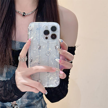 Moon & Star Phone Case - iPhone 15 Pro Max / 15 Pro / 15 Plus / 15 / 14 Pro Max / 14 Pro / 14 / 13 Pro Max / 13 Pro / 13 / 12 Pro Max / 12 Pro / 12 / 11 SpreePicky