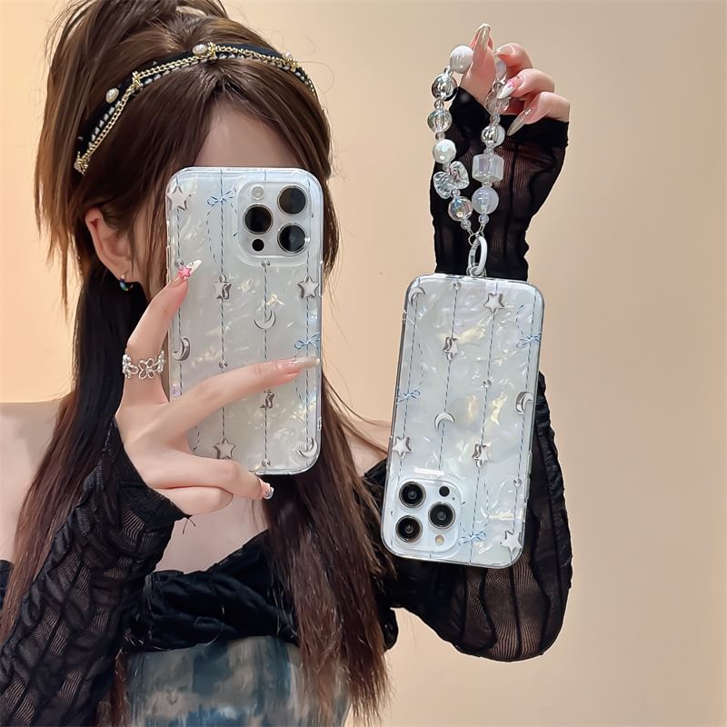 Moon & Star Phone Case - iPhone 15 Pro Max / 15 Pro / 15 Plus / 15 / 14 Pro Max / 14 Pro / 14 / 13 Pro Max / 13 Pro / 13 / 12 Pro Max / 12 Pro / 12 / 11 SpreePicky