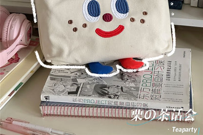 Cartoon Embroidered Lunch Bag / Charm / Set SpreePicky