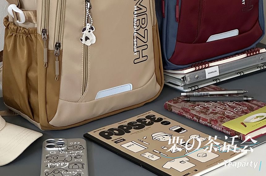 Lettering Laptop Backpack / Charm / Set SpreePicky