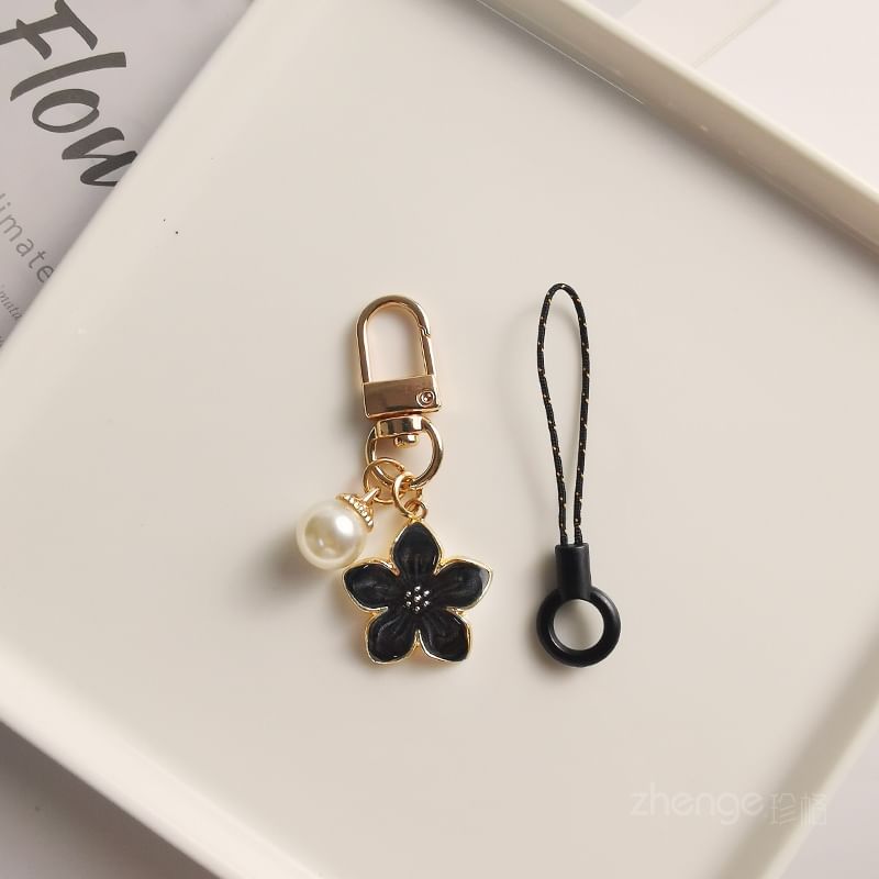 Floral Faux Pearl Phone Charm SpreePicky