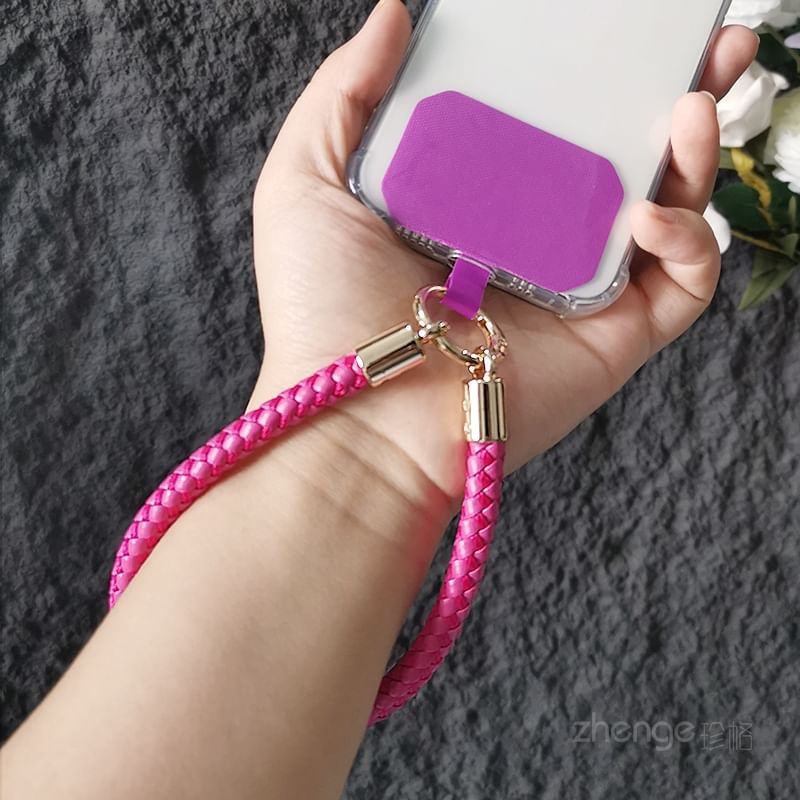 Woven Cord Phone Strap with Lanyard Pad SpreePicky