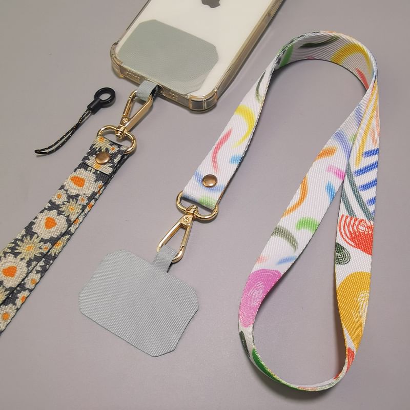 Print Canvas Phone Lanyard with Lanyard Pad SpreePicky